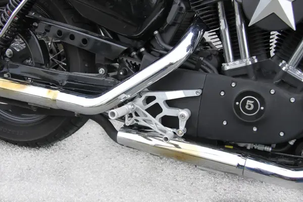 LSL Rastenanlage mit ABE für Harley Davidson Sportster, 2004-2013 ohne ABS, silber ab Bj. 2004 - 2013