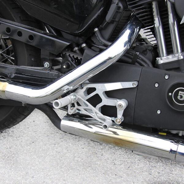 LSL Rastenanlage mit ABE für Harley Davidson Sportster, 2004-2013 ohne ABS, silber ab Bj. 2004 - 2013
