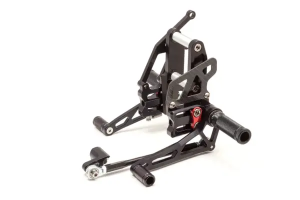 LSL 2Slide-Rastenanlage für Triumph Speed Triple 1050 ABE, 2011-2015, schwarz-rot ab Bj. 2012 - 2015
