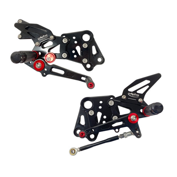 >TRACK< Fußrastenanlage schwarz KTM RC390 2014- ABE ab Bj. 2014 - 2016