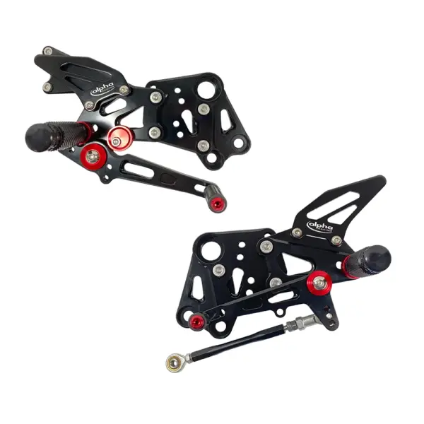 >TRACK< Fußrastenanlage schwarz KTM RC390 2014- ABE ab Bj. 2014 - 2016