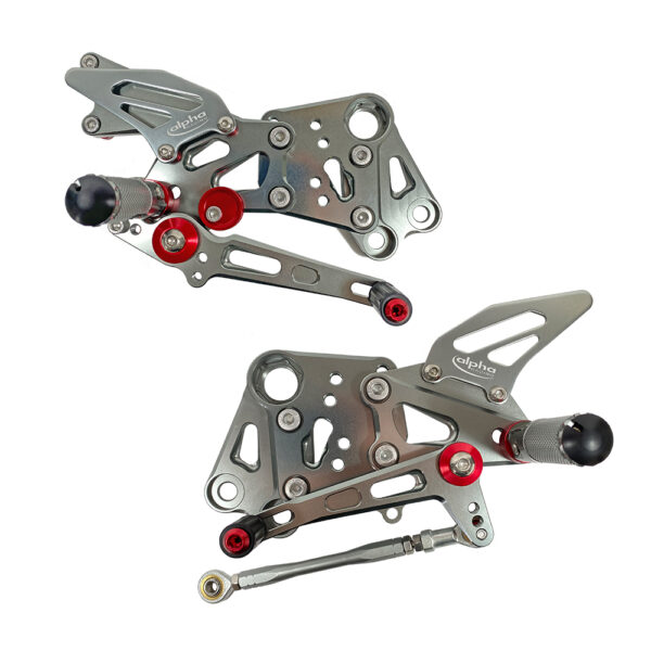 >TRACK< Fußrastenanlage titanfarben KTM RC390 2014- ABE ab Bj. 2014 -