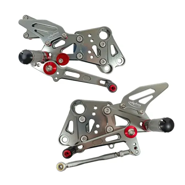 >TRACK< Fußrastenanlage titanfarben KTM RC390 2014- ABE ab Bj. 2014 -