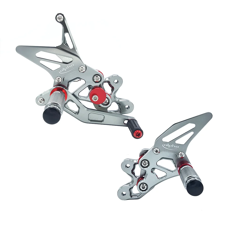 >TRACK< Fußrastenanlage titanfarben Suzuki GSX-R600 2006-10 ABE ab Bj. 2006 - 2007