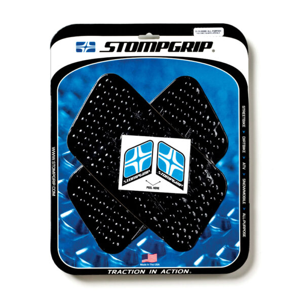Stompgrip Traction Pads Universal Rechteckig schwarz für Honda ST1300, 2002-2012, XRV750 African Twin, 2000-2003 und Yamaha XT1200Z Super Tenere (Worldcrosser), 2012-2015 ab Bj. 2002 - 2012