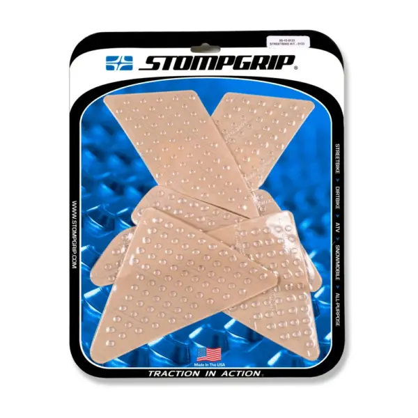 Stompgrip Traction Pads klar, für Suzuki DR200S, 2015-2020 ab Bj. 2015 - 2020