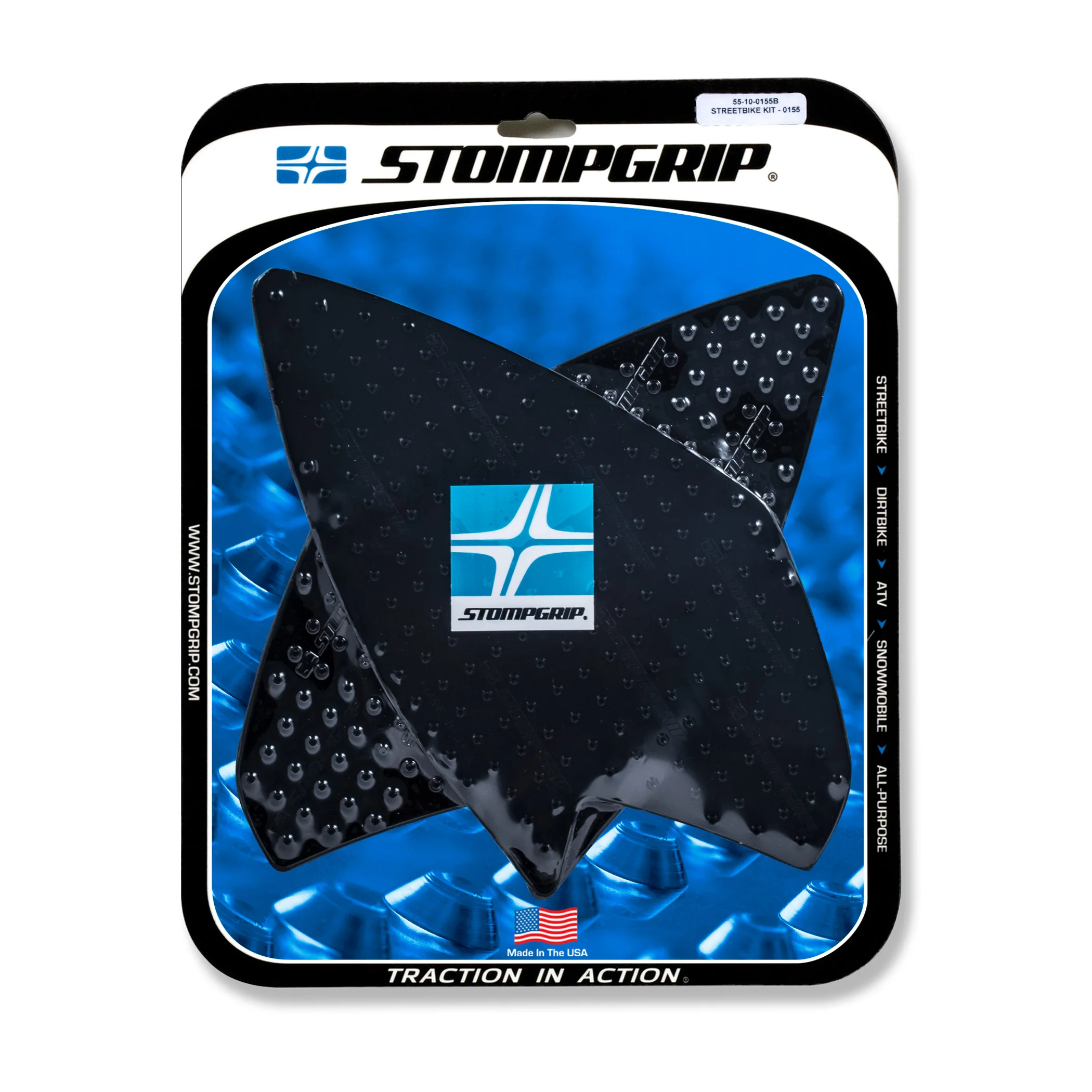 Stompgrip schwarz, Volcano, für BMW G310GS, 2018-2025 ab Bj. 2018 - 2019