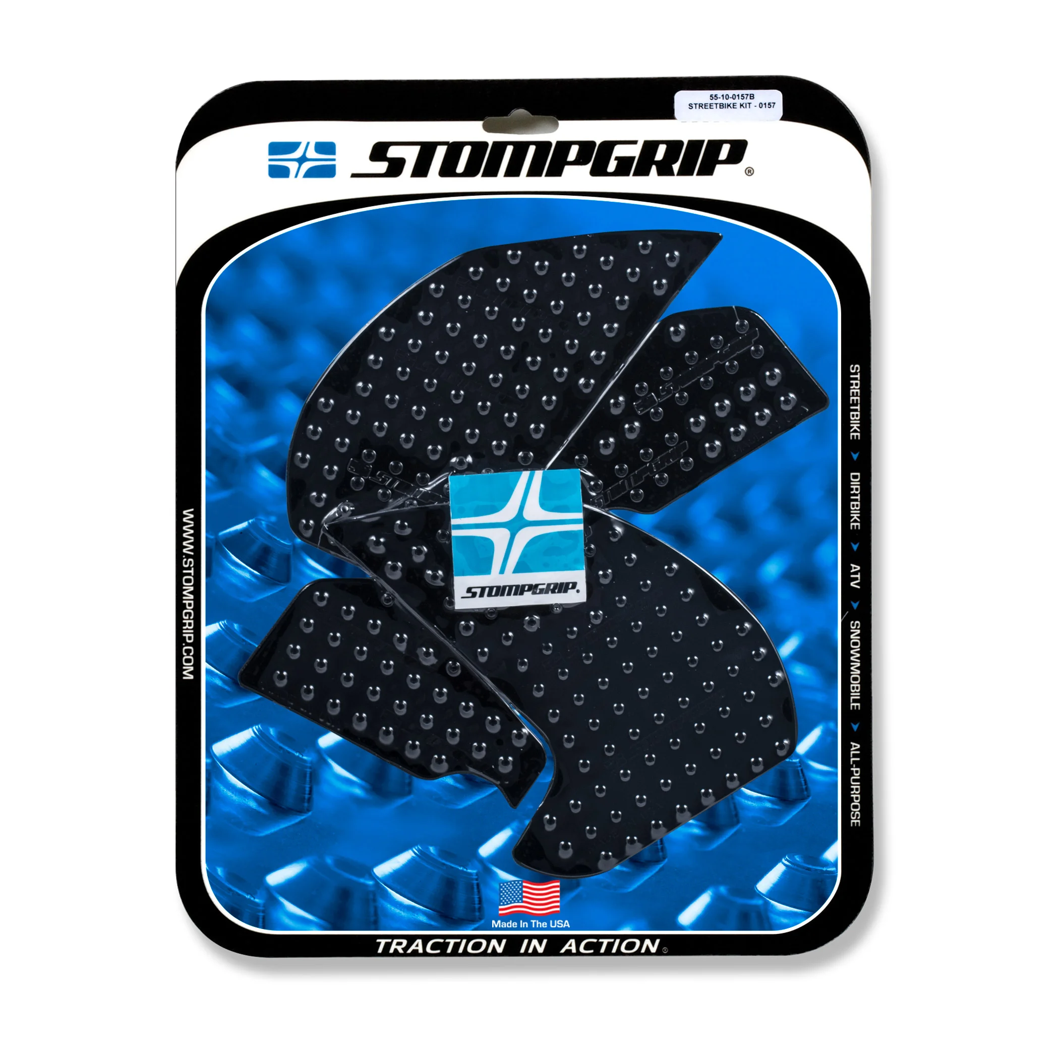 Stompgrip schwarz, Volcano, für Yamaha MT07, 2018-2021 ab Bj. 2018 - 2020