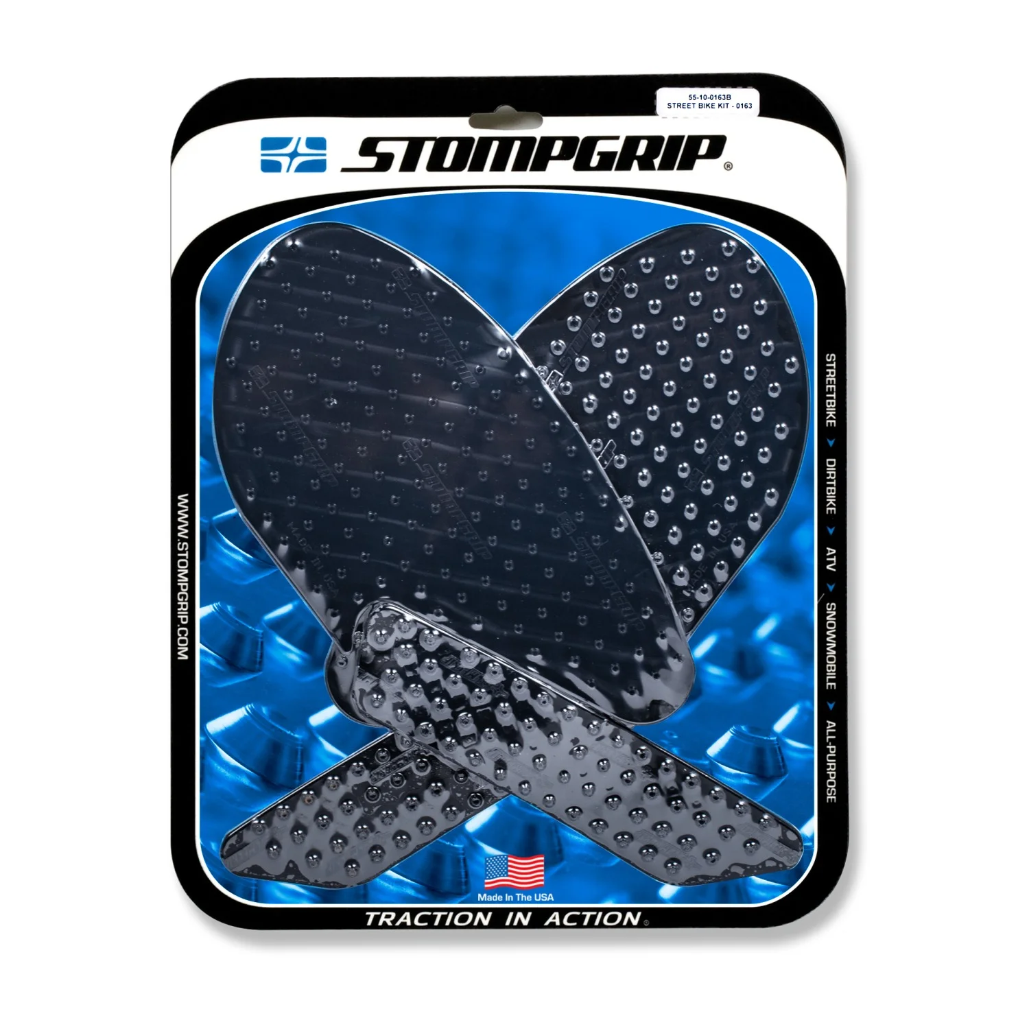 Stompgrip schwarz, Volcano, für Yamaha YZF-R3, 2019-2025 ab Bj. 2021 - 2024