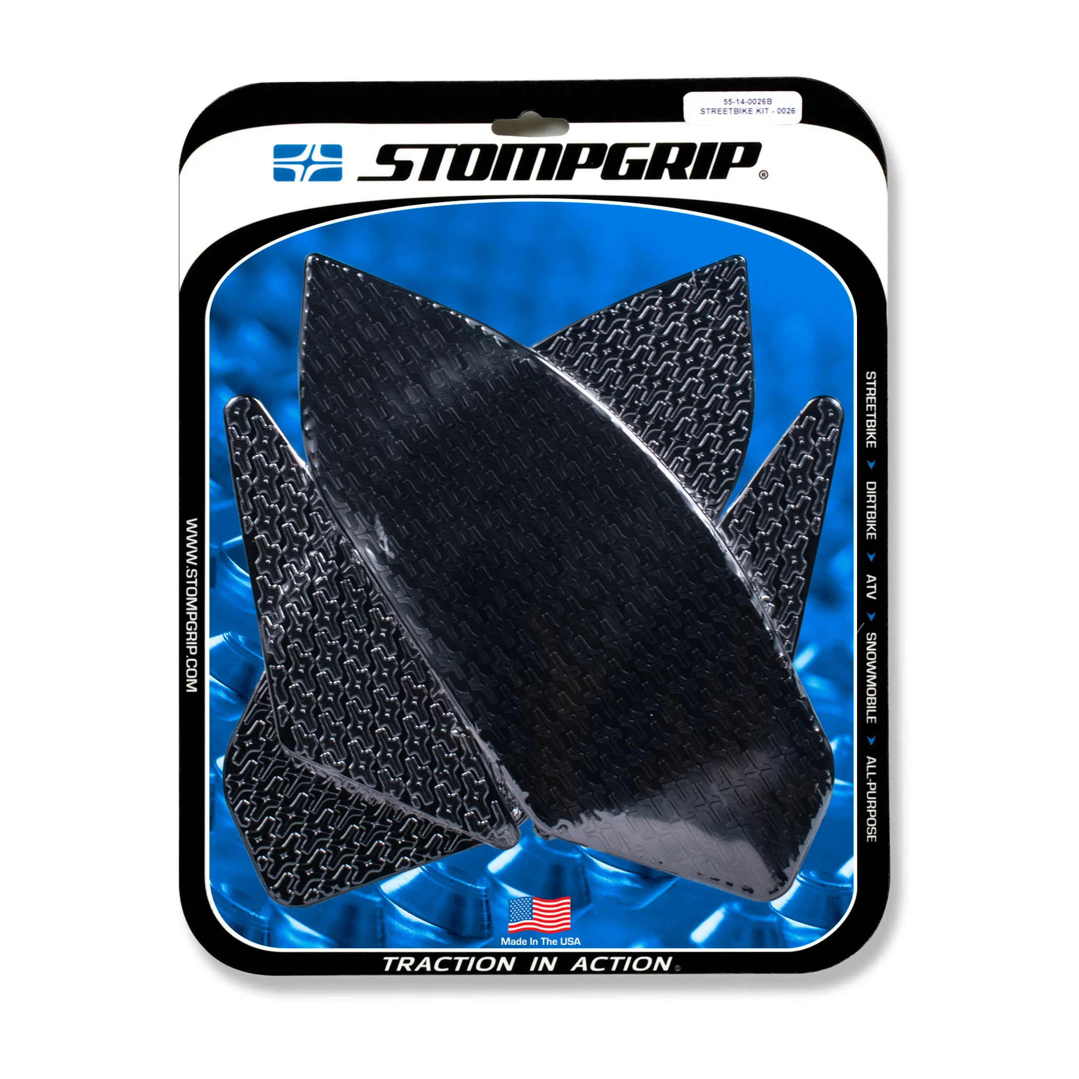 Stompgrip Traction Pads schwarz, für Honda CB400F / CB500F / CBR500R, 2013-2015 ab Bj. 2013 - 2015