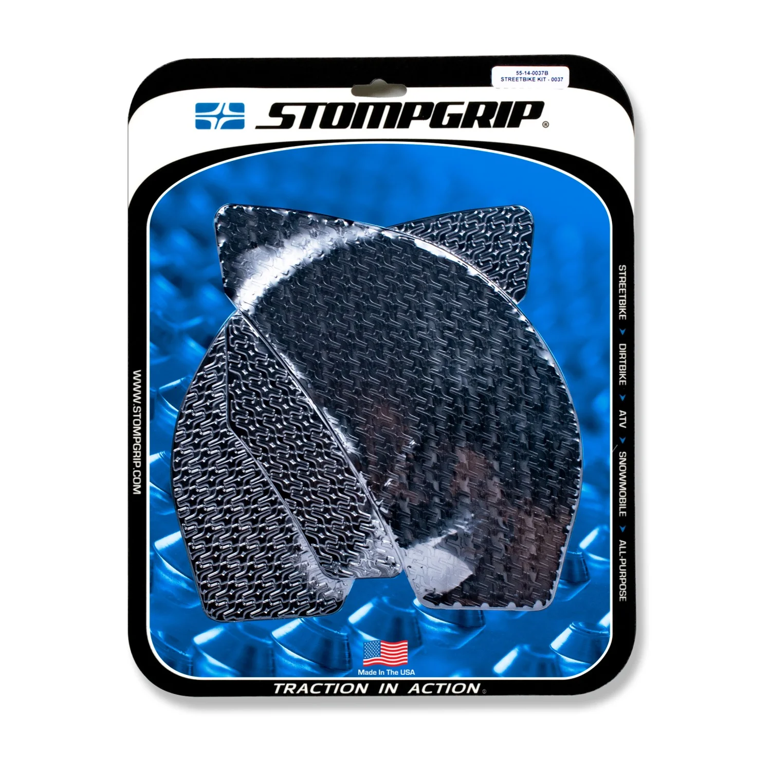 Stompgrip Traction Pads schwarz, für Kawasaki ZX6R Ninja, 2009-2025 ab Bj. 2009 - 2013