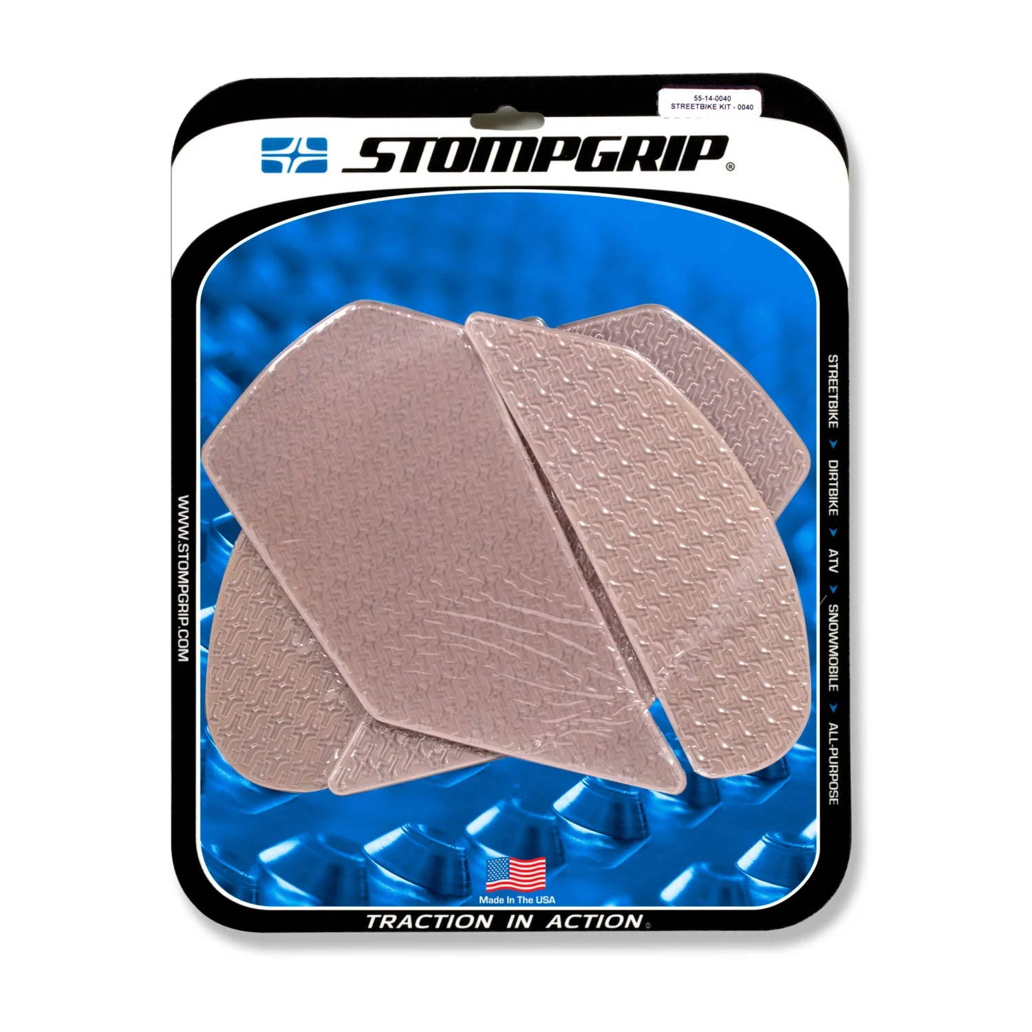 Stompgrip Traction Pads klar, für Kawasaki ZX10R Ninja 2011-2025, ZX10R SE 2019-2020, ZX10RR 2017-2025 ab Bj. 2011 - 2015