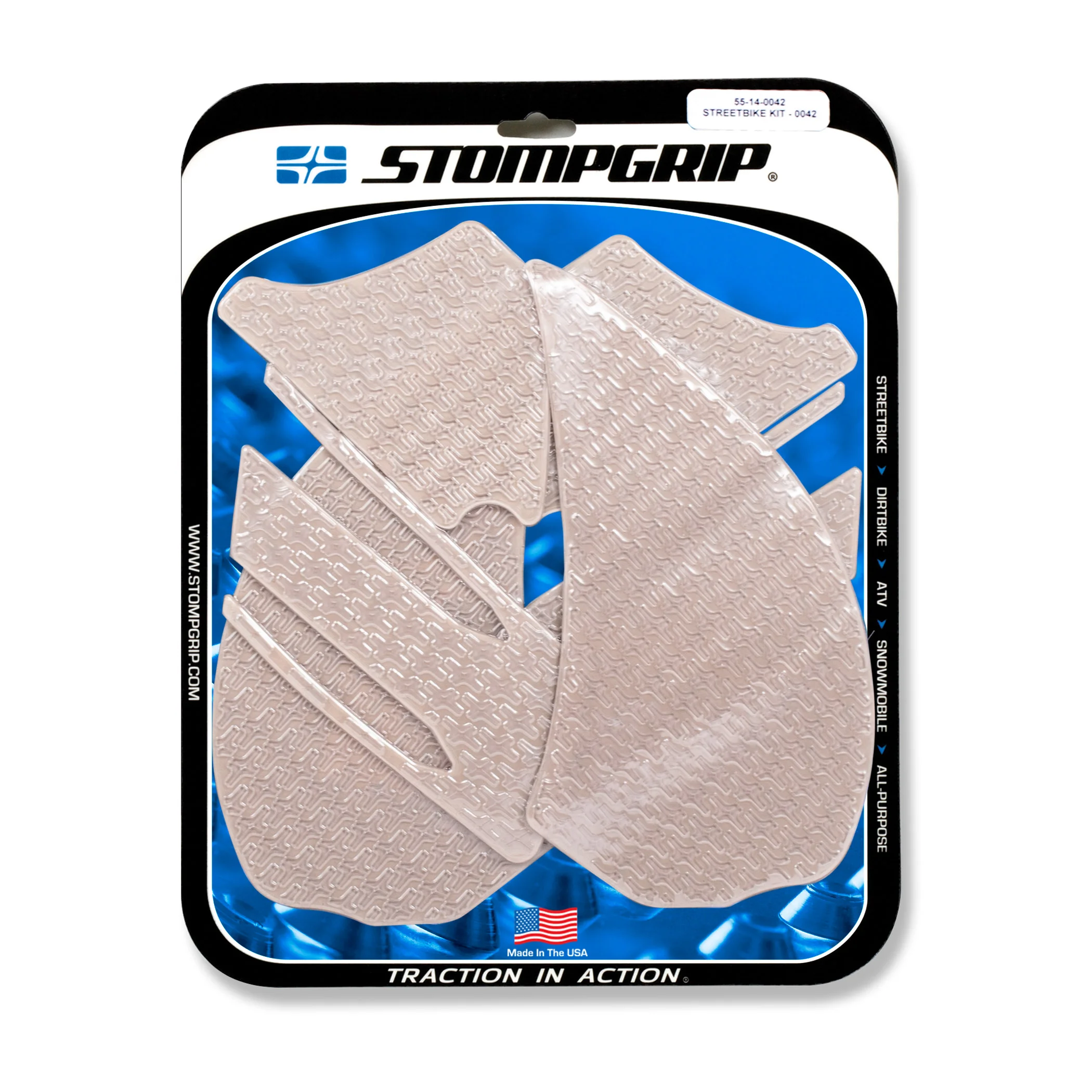 Stompgrip Traction Pads klar, für Kawasaki ZZR1400, 2012-2020 ab Bj. 2012 - 2015