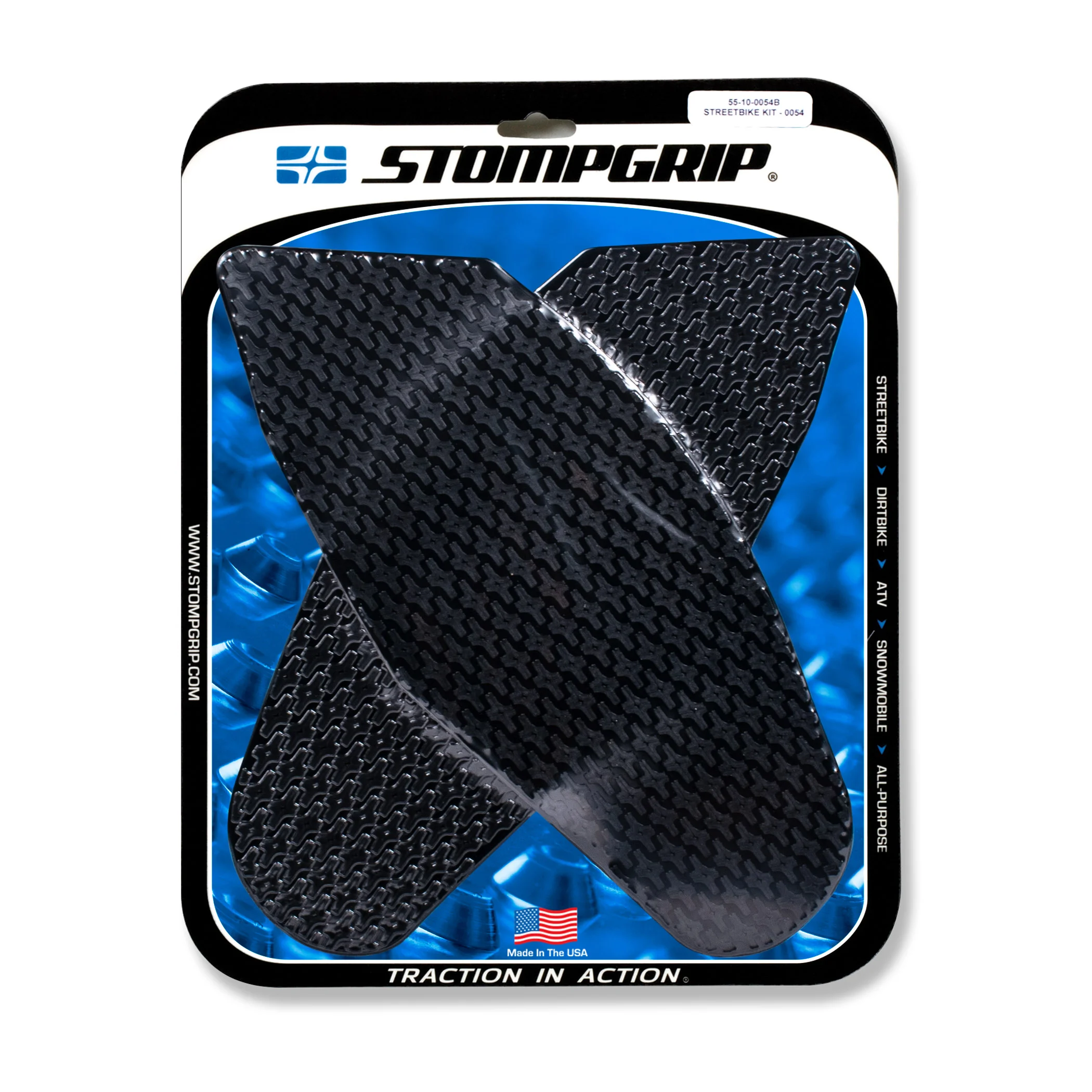 Stompgrip Traction Pads schwarz, für Suzuki GSX-R600, GSX-R750 ab Bj. 2008 - 2010