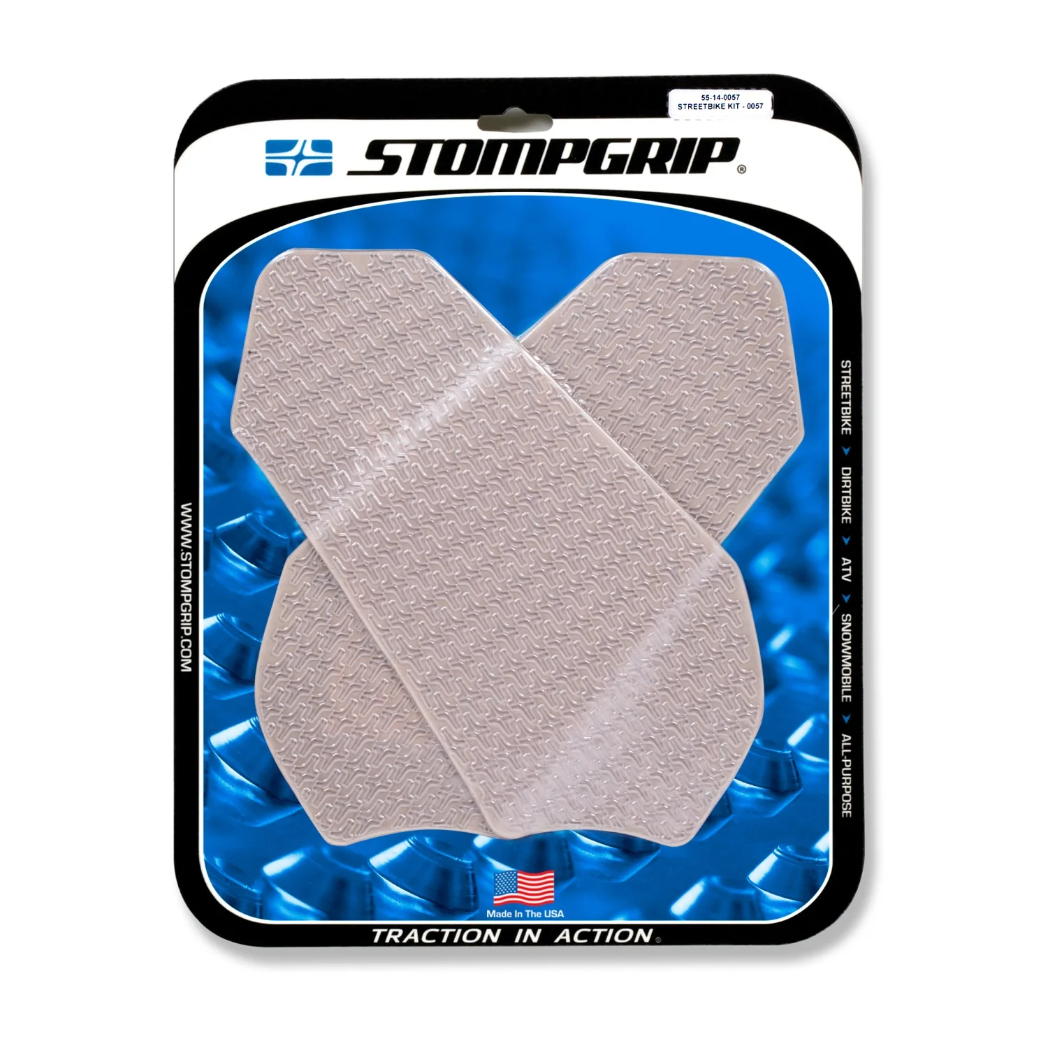 Stompgrip Traction Pads klar, für Suzuki GSXR600, 750, 2011-2025 ab Bj. 2011 - 2025