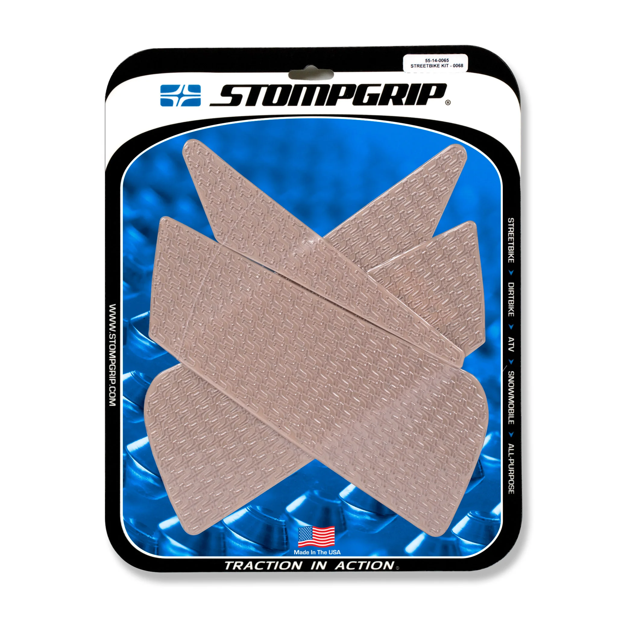 Stompgrip Traction Pads klar, für Ducati 848 (Evo, S), 1098 (R, S), 1198 (R, S, SP), Streetfighter 848, 1098 (S) ab Bj. 2007 - 2008