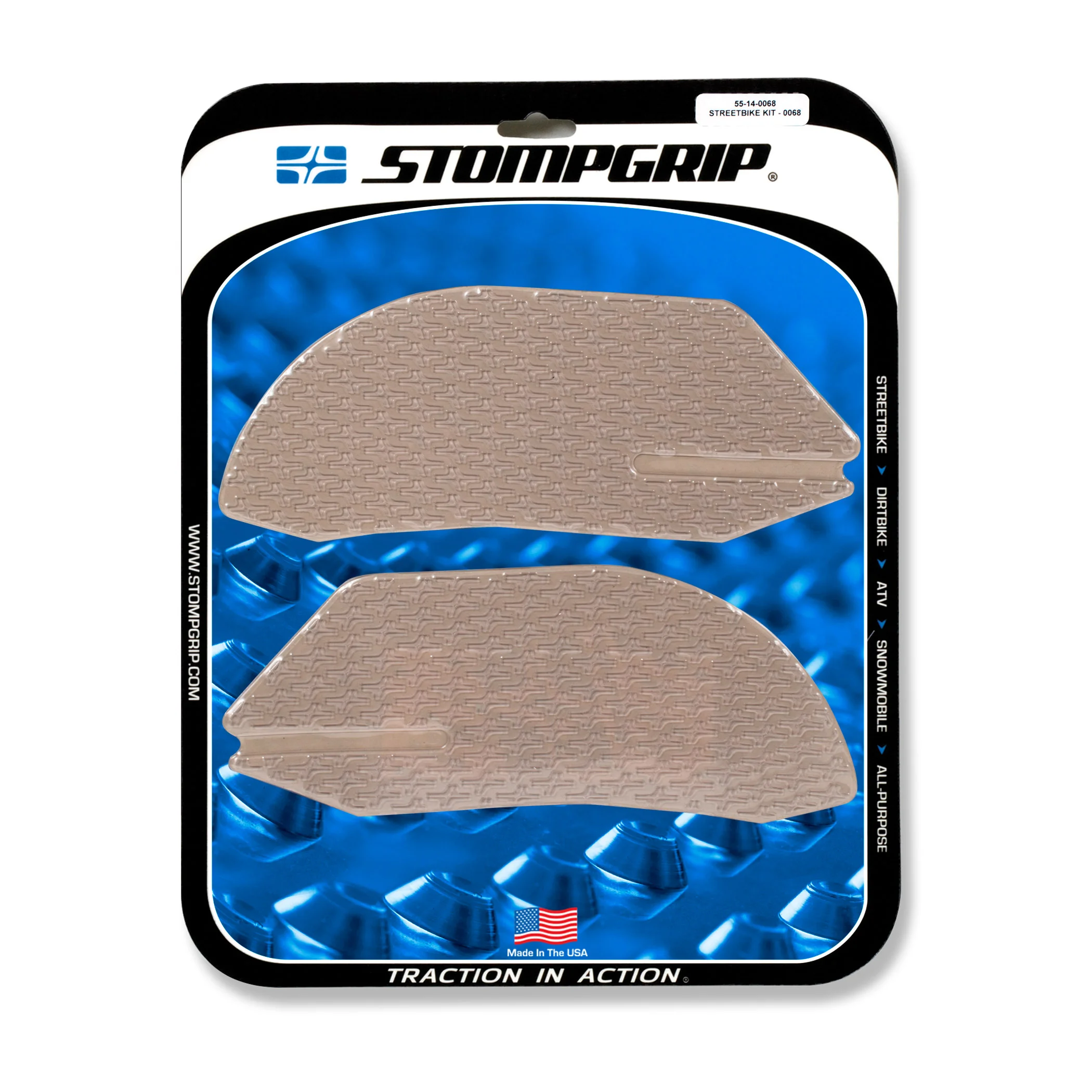 Stompgrip Traction Pads klar, für Ducati Panigale 1199 (Superleggera), 1299 R (Final Edition), S, 899, 959, V2 955 (siehe Verwendungsliste) ab Bj. 2012 - 2014