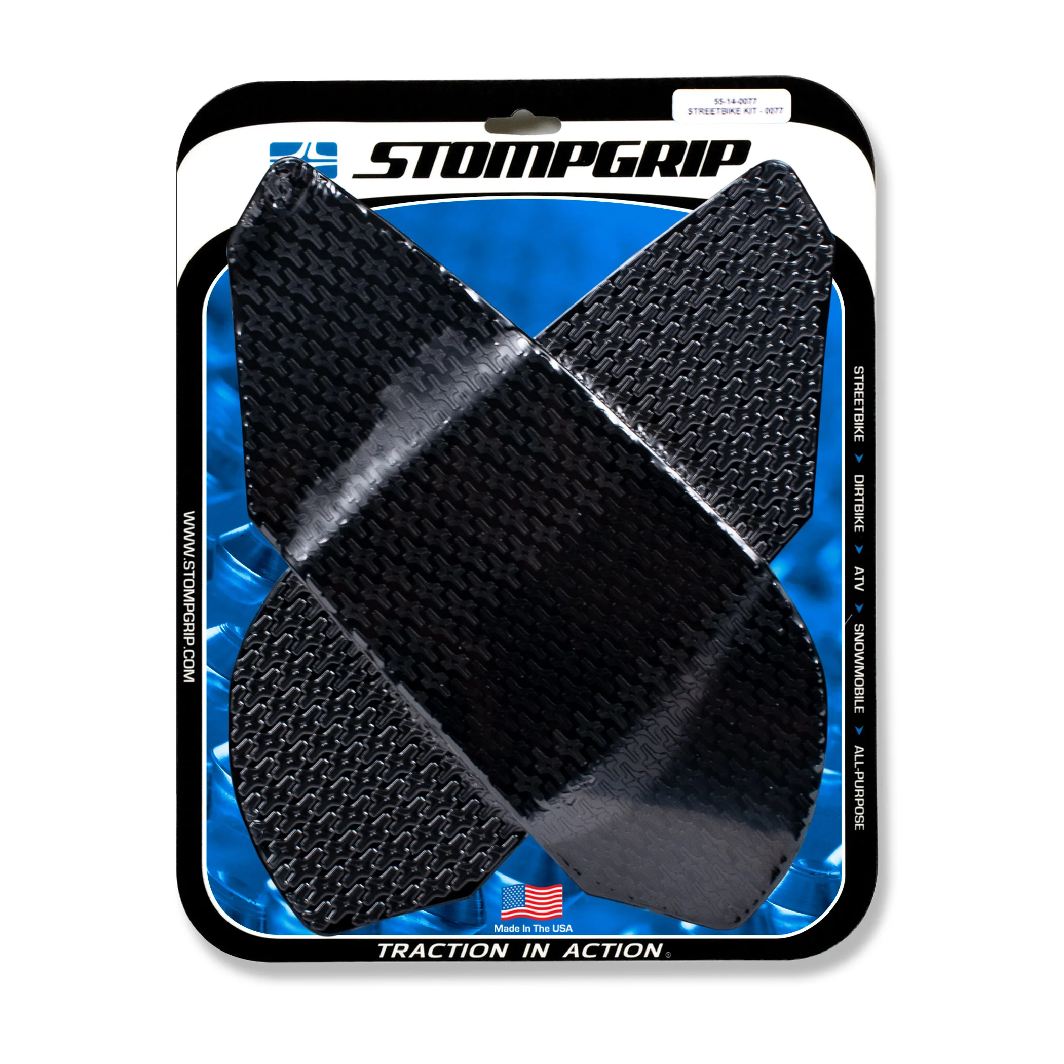 Stompgrip Traction Pads schwarz, für Triumph, Daytona 675 (R), Street Triple ab Bj. 2006 - 2012