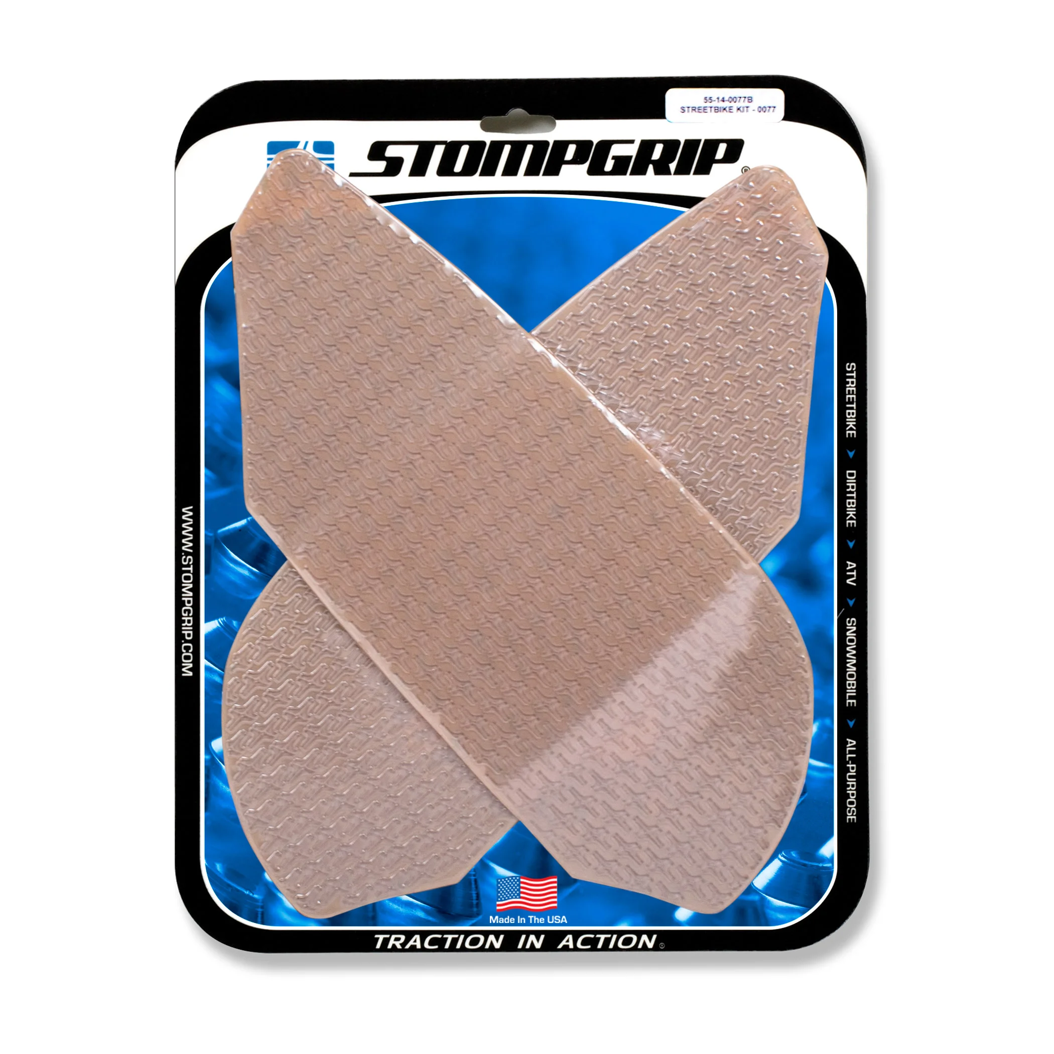 Stompgrip Traction Pads klar, für Triumph, Daytona 675 (R), Street Triple ab Bj. 2006 - 2012