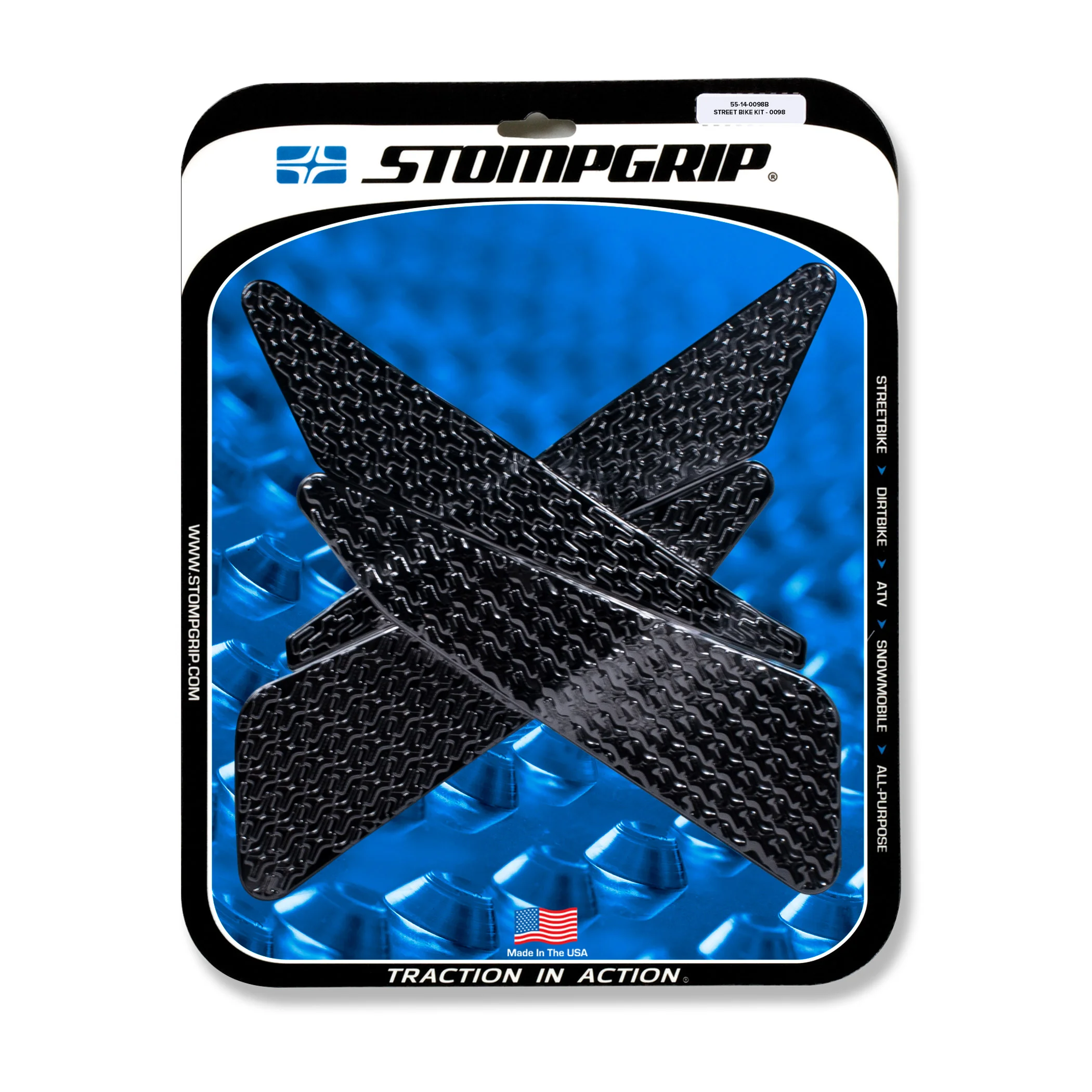 Stompgrip Traction Pads schwarz, für Yamaha MT07 (Moto Cage), 2015-2017 ab Bj. 2015 - 2017