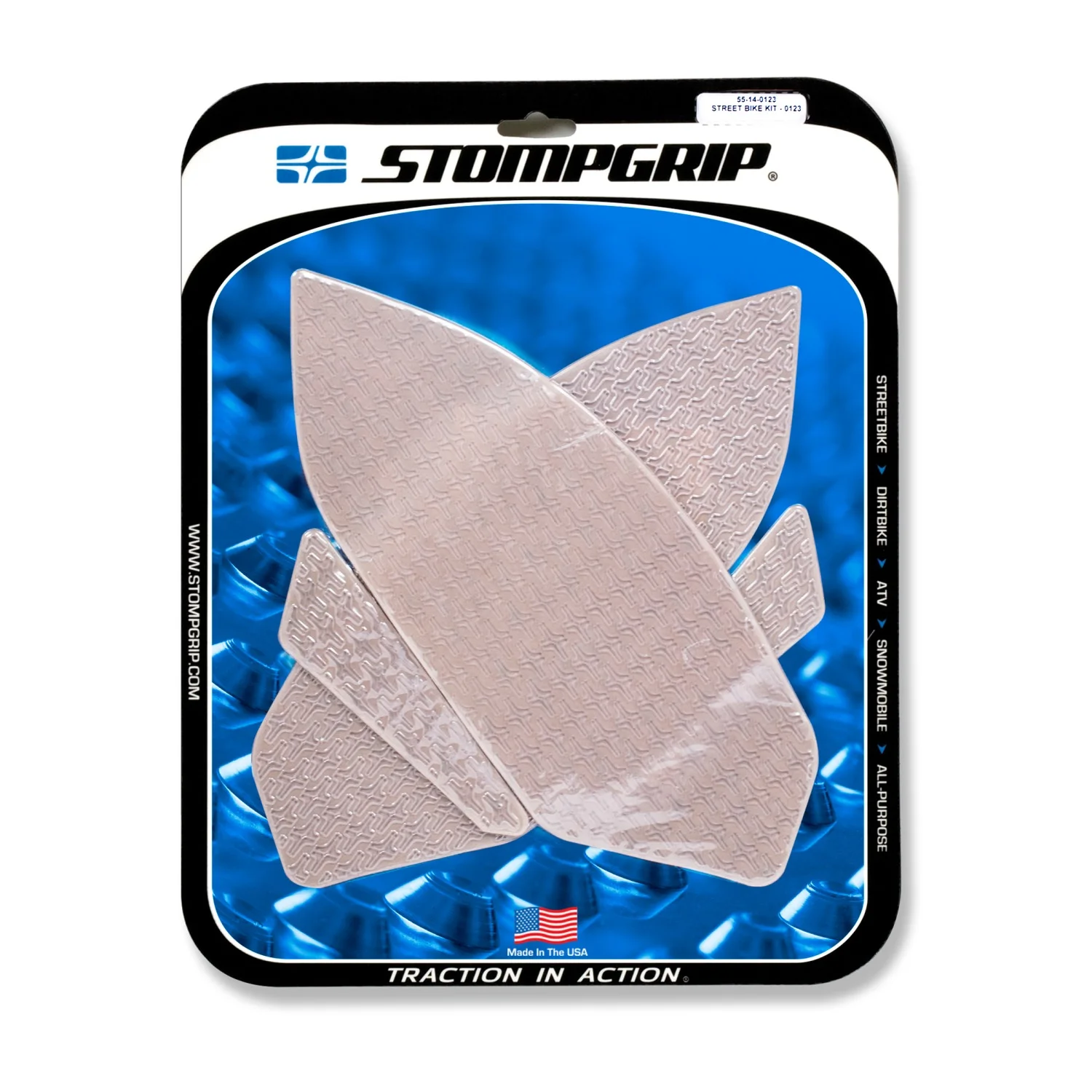 Stompgrip Traction Pads klar, für Honda CBR500R / CB500F, 2016-2018 ab Bj. 2016 - 2018