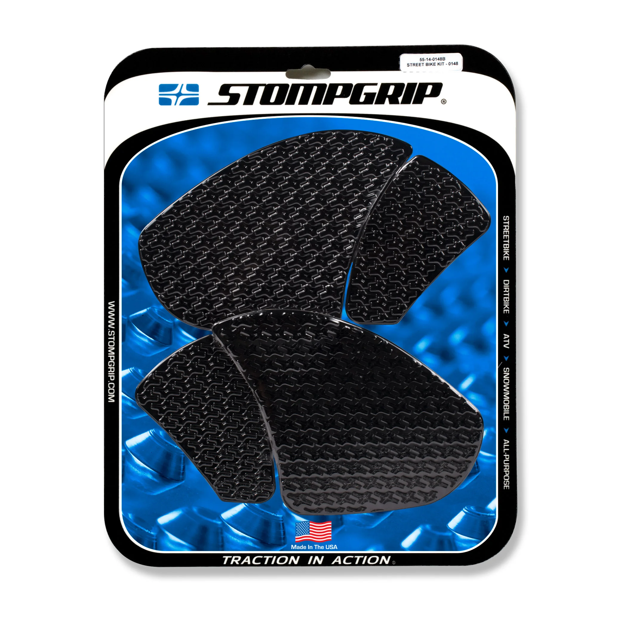 Stompgrip Traction Pads schwarz, für Ducati Panigale V4, Streetfighter V4, Superleggera V4 (siehe Verwendungsliste) ab Bj. 2021 - 2022