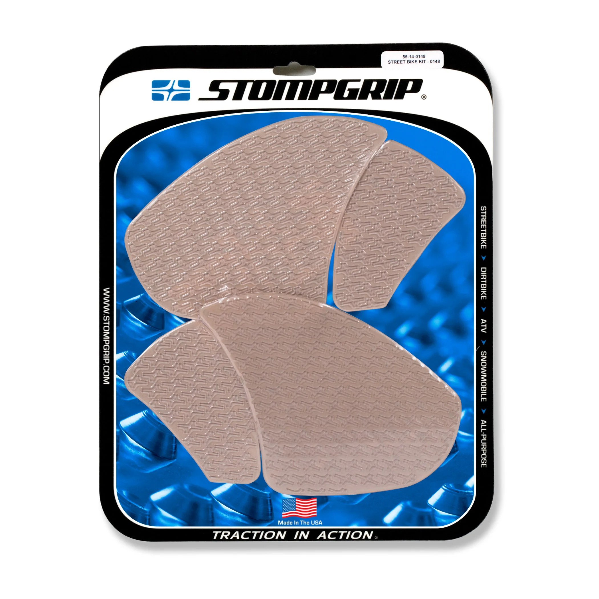 Stompgrip Traction Pads klar, für Ducati Panigale V4, Streetfighter V4, Superleggera V4 (siehe Verwendungsliste) ab Bj. 2020 - 2021