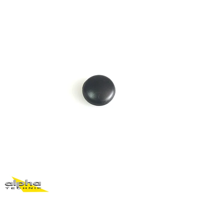 Verschluss-Stopfen 10,0mm (PVC, schwarz)