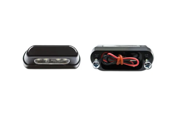 LED-Kennzeichenbeleuchtung "Zest" aus Aluminium schwarz mit E-Prüfzeichen