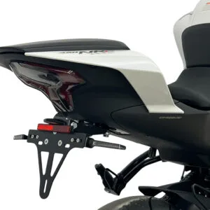 Kennzeichenhalter Edelstahl schwarz für CF Moto 400NK ab 2024
