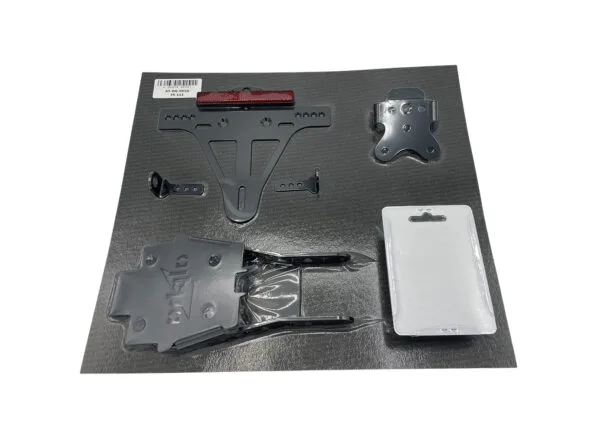 Kennzeichenhalter Edelstahl schwarz für Suzuki GSX-S1000 / GSX-S1000F ab 2015-2020 ab Bj. 2015 - 2016