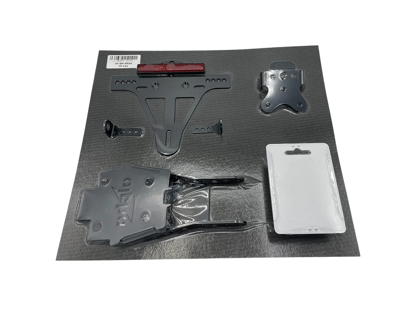 Kennzeichenhalter Edelstahl schwarz für Suzuki GSX-S1000 / GSX-S1000F ab 2015-2020 ab Bj. 2015 - 2016