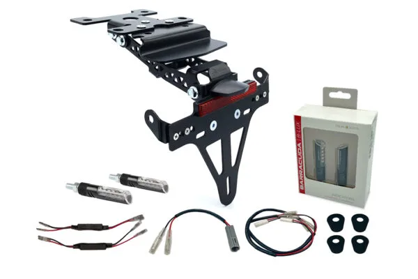 Kennzeichenhalter-Blinker-Kit IDEA (vorne + hinten) für Yamaha Tenere 700 ab Modelljahr 2019
