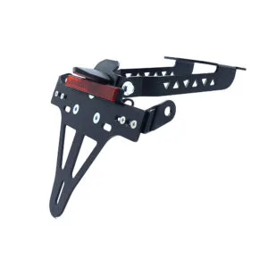 Kennzeichenhalter Edelstahl schwarz für Kawasaki Z650 und Ninja 650 ab 2017