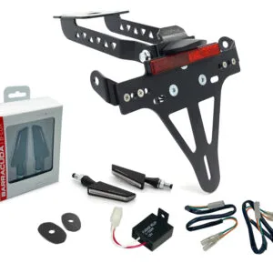 Kennzeichenhalter-Blinker-Kit SQ-LED (vorne + hinten) für Kawasaki Z650 und Ninja 650 Typ: ER650H / EX650K (Modelljahr 2017-2019)