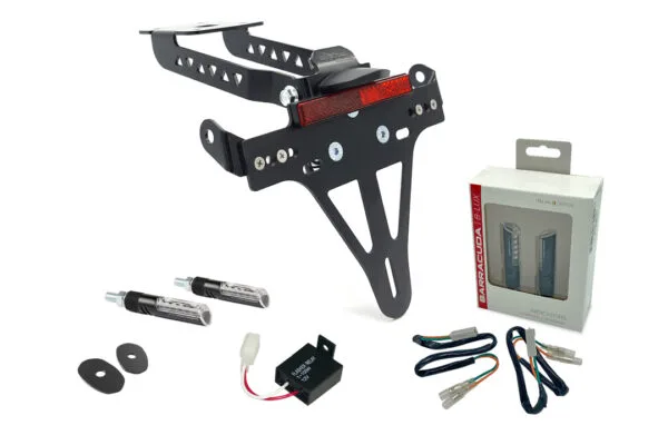 Kennzeichenhalter-Blinker-Kit IDEA (vorne + hinten) für Kawasaki Z650 und Ninja 650 Typ: ER650H / EX650K (Modelljahr 2017 - 2019)