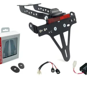 Kennzeichenhalter-Blinker-Kit SQ-LED (vorne + hinten) für Kawasaki Z650 und Ninja 650 Typ: ER650K / EX650M ab Modelljahr 2020