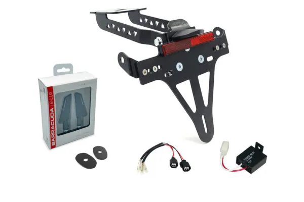 Kennzeichenhalter-Blinker-Kit SQ-LED (vorne + hinten) für Kawasaki Z650 und Ninja 650 Typ: ER650K / EX650M ab Modelljahr 2020