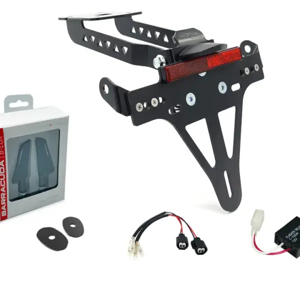 Kennzeichenhalter-Blinker-Kit SQ-LED (vorne + hinten) für Kawasaki Z650 und Ninja 650 Typ: ER650K / EX650M ab Modelljahr 2020