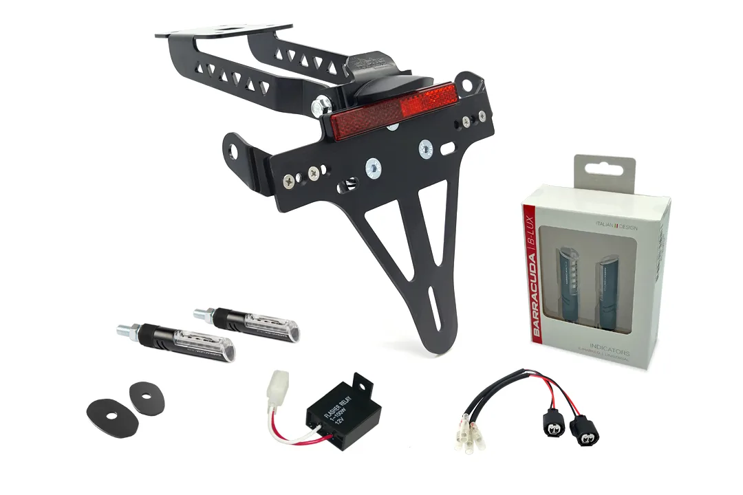 Kennzeichenhalter-Blinker-Kit IDEA (vorne + hinten) für Kawasaki Z650 und Ninja 650 Typ: ER650K / EX650M ab Modelljahr 2020
