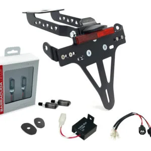 Kennzeichenhalter-Blinker-Kit M-LED (vorne + hinten) für Kawasaki Z650 und Ninja 650 Typ: ER650K / EX650M ab Modelljahr 2020
