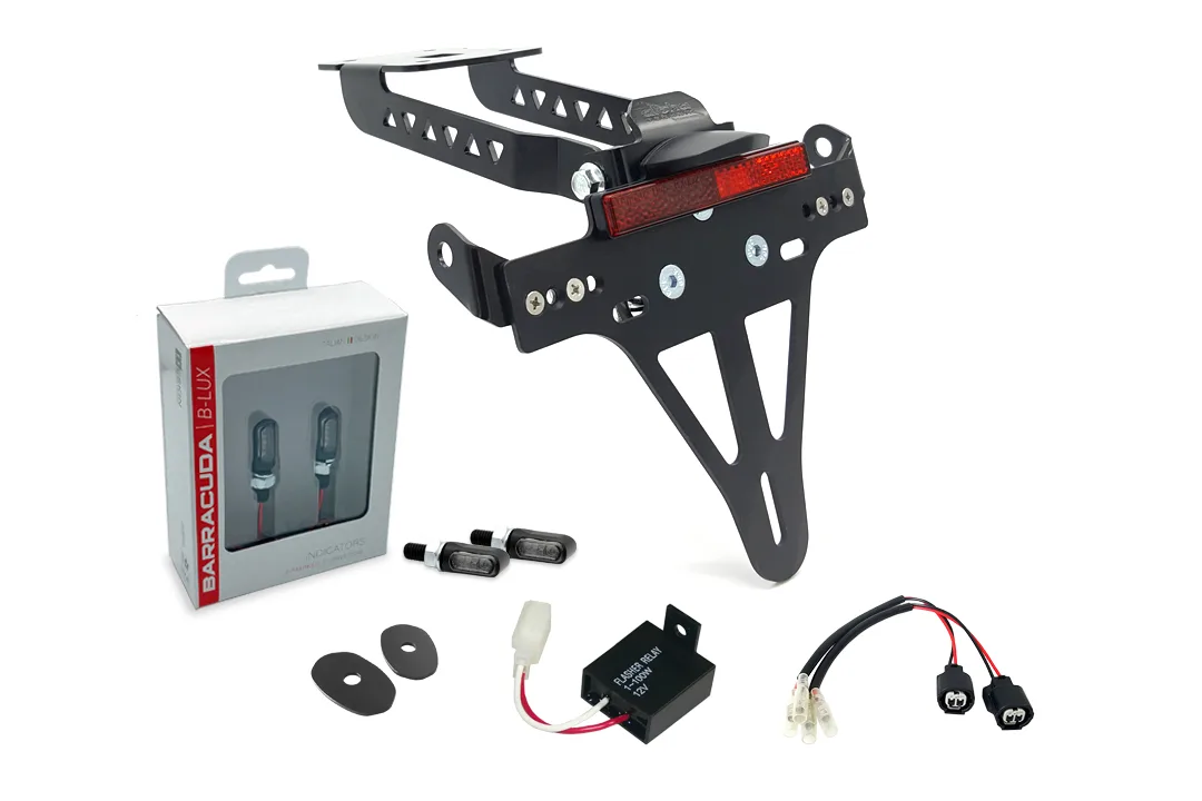 Kennzeichenhalter-Blinker-Kit M-LED (vorne + hinten) für Kawasaki Z650 und Ninja 650 Typ: ER650K / EX650M ab Modelljahr 2020