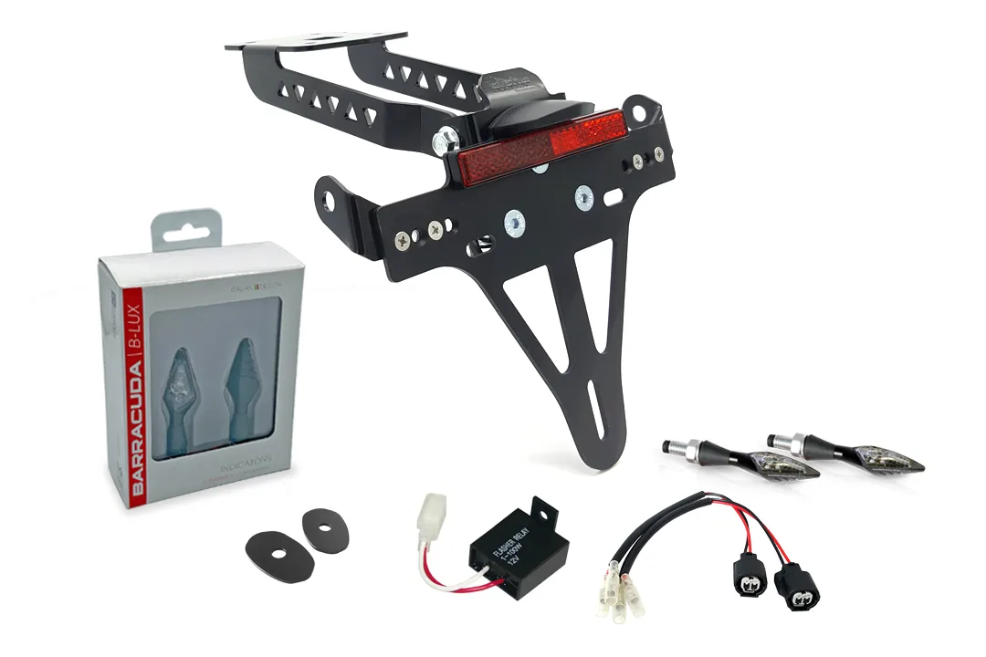 Kennzeichenhalter-Blinker-Kit X-LED (vorne + hinten) für Kawasaki Z650 und Ninja 650 Typ: ER650K / EX650M ab Modelljahr 2020