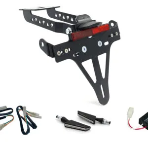 Kennzeichenhalter-Blinker-Kit SQ-LED für Kawasaki Z650 und Ninja 650 Typ: ER650H / EX650K (Modelljahr 2017 bis 2019) (Hinten)