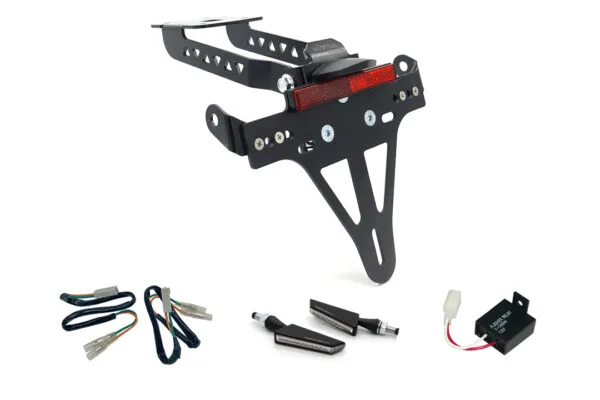 Kennzeichenhalter-Blinker-Kit SQ-LED für Kawasaki Z650 und Ninja 650 Typ: ER650H / EX650K (Modelljahr 2017 bis 2019) (Hinten)