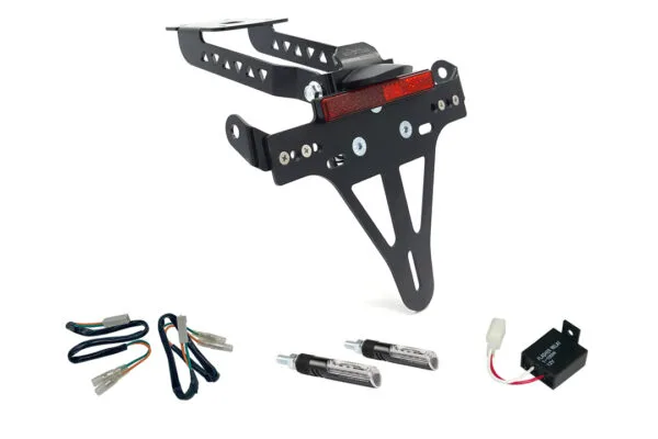 Kennzeichenhalter-Blinker-Kit IDEA für Kawasaki Z650 und Ninja 650 Typ: ER650H / EX650K (Modelljahr 2017 bis 2019) (Hinten)