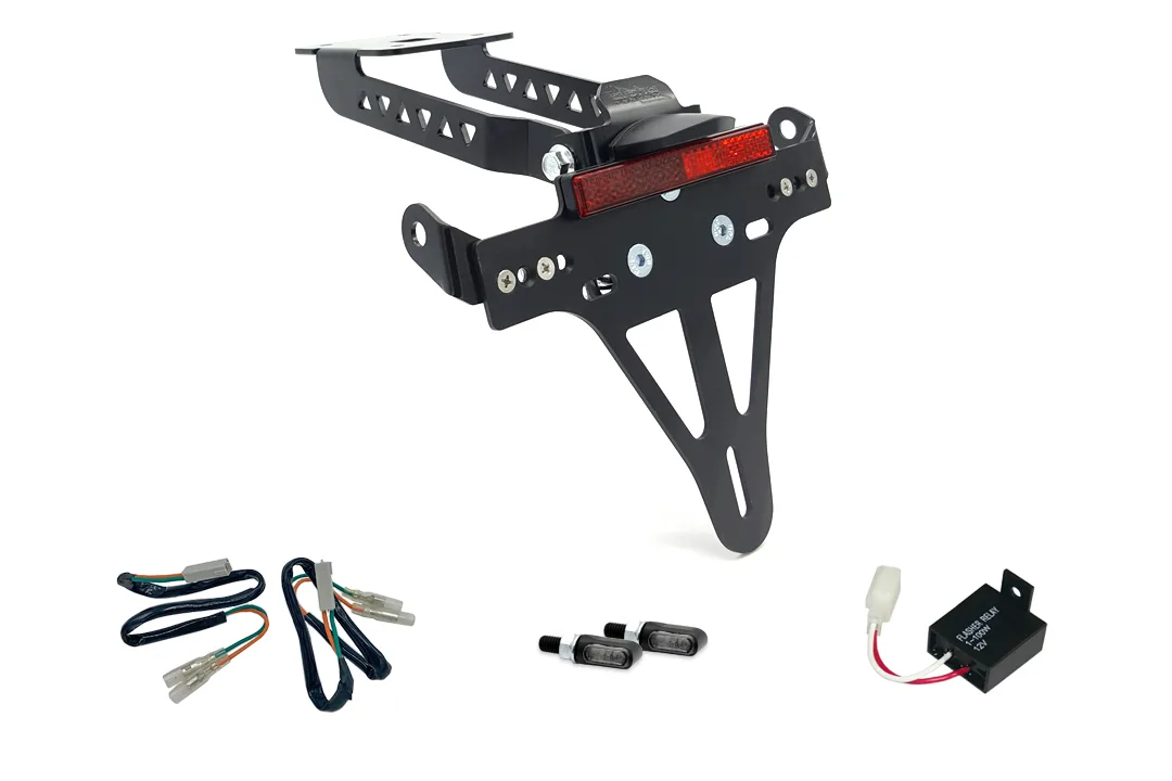 Kennzeichenhalter-Blinker-Kit MLED für Kawasaki Z650 und Ninja 650 Typ: ER650H / EX650K (Modelljahr 2017 bis 2019) (Hinten)