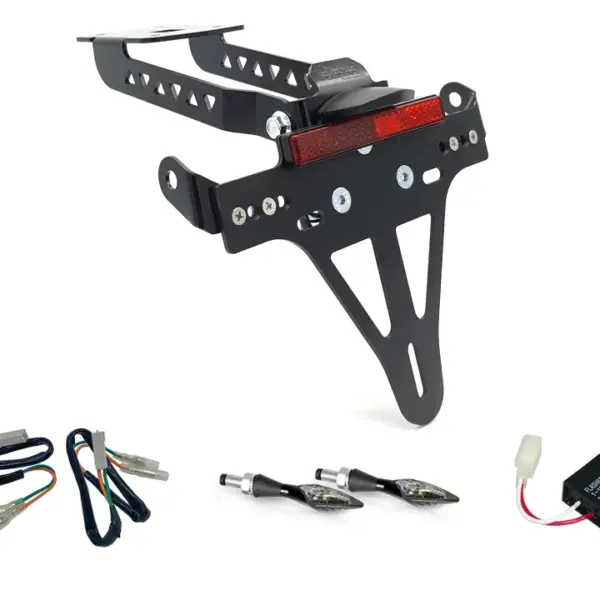 Kennzeichenhalter-Blinker-Kit X-LED für Kawasaki Z650 und Ninja 650 Typ: ER650H / EX650K (Modelljahr 2017 bis 2019) (Hinten)