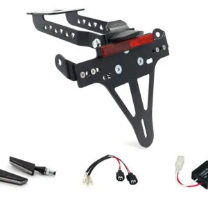 Kennzeichenhalter-Blinker-Kit SQ-LED für Kawasaki Z650 und Ninja 650 Typ: ER650K / EX650M ab Modelljahr 2020- (Hinten)