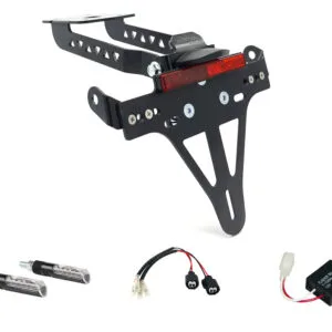 Kennzeichenhalter-Blinker-Kit IDEA für Kawasaki Z650 und Ninja 650 Typ: ER650K / EX650M ab Modelljahr 2020- (Hinten)